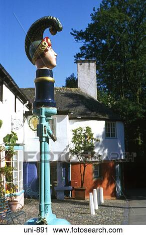 Decorated Tap Portmeirion Wales UK View Large Photo Image Stock Image - Decorated Tap Portmeirion Wales UK. Fotosearch