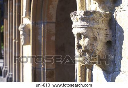 Detail of Carving on Colonnade Portmeirion Wales UK View Large Photo Image Stock Image - Detail of Carving on Colonnade Portmeirion Wales UK. Fotosearch