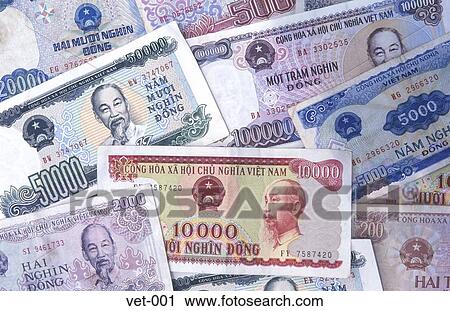 Stock Image - Display of Currency Vietnam Asia. Fotosearch