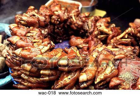 Display of Pig's Trotters View Large Photo Image Stock Photo - Display of Pig's Trotters. Fotosearch
