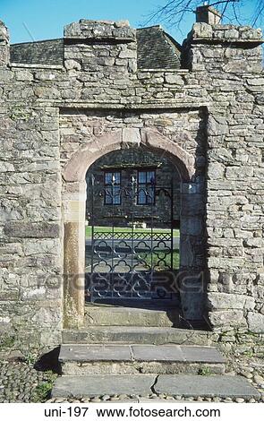 Doorway in Tudor Stone Wall Brecon Wales View Large Photo Image Stock Photo - Doorway in Tudor Stone Wall Brecon Wales. Fotosearch