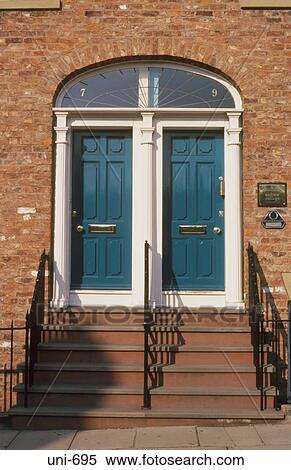 Stock Photography - Doorway to Victorian Terrace Liverpool UK. Fotosearch