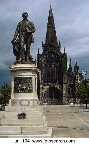 Dr. Livingstone Statue by Glasgow Cathedral Scotland View Large Photo Image Picture - Dr. Livingstone Statue by Glasgow Cathedral Scotland. Fotosearch