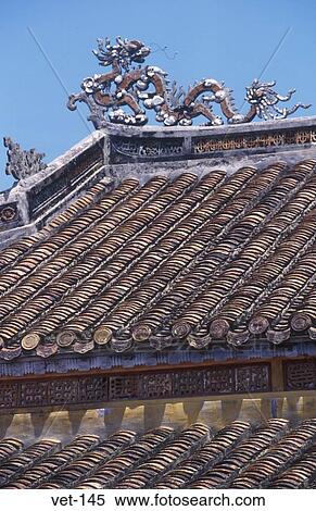 Stock Photography - Dragon Roof Detail Tomb of Tu Duc Vietnam. Fotosearch