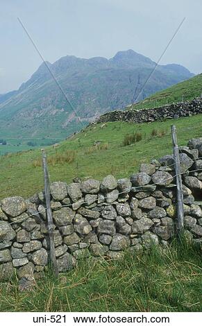 Dry Stone Wall and Mountains Lake District UK View Large Photo Image Stock Image - Dry Stone Wall and Mountains Lake District UK. Fotosearch