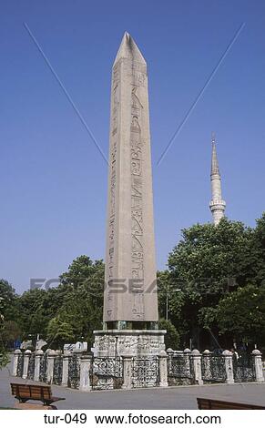 Stock Photo - Egyptian Obelisk Istanbul Turkey. Fotosearch