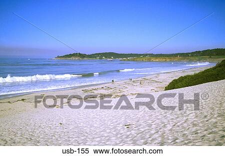 Empty Sand Beach Carmel California USA View Large Photo Image Stock Photography - Empty Sand Beach Carmel California USA. Fotosearch