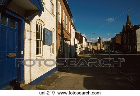 Empty Street Welshpool Wales View Large Photo Image Stock Photo - Empty Street Welshpool Wales. Fotosearch
