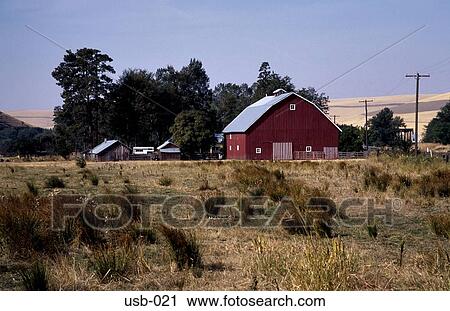 Farmhouse and Barn in Rolling Countryside USA View Large Photo Image Stock Image - Farmhouse and Barn in Rolling Countryside USA. Fotosearch