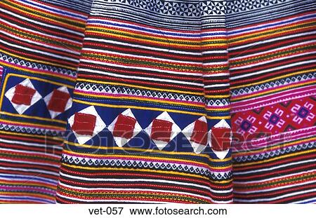 Stock Photo - Flower H'mong Textiles Bac Ha Vietnam. Fotosearch