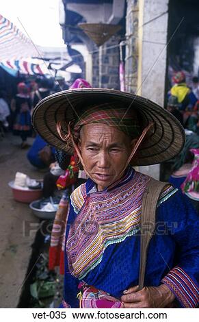 Flower H'mong Woman Bac Ha Market Vietnam Asia View Large Photo Image Stock Photography - Flower H'mong Woman Bac Ha Market Vietnam Asia. Fotosearch