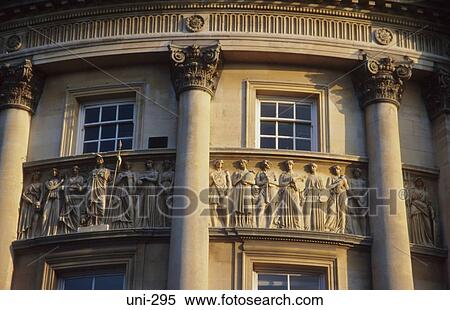 Stock Photography - Frieze and Columns on Bath Guildhall UK. Fotosearch