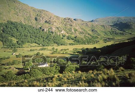 Picture - Glacial Valley Landscape Wales UK. Fotosearch