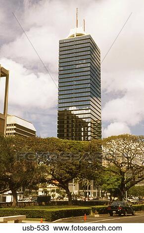 Glass Fronted Skyscraper Honolulu Oahu Hawaii USA View Large Photo Image Stock Image - Glass Fronted Skyscraper Honolulu Oahu Hawaii USA. Fotosearch