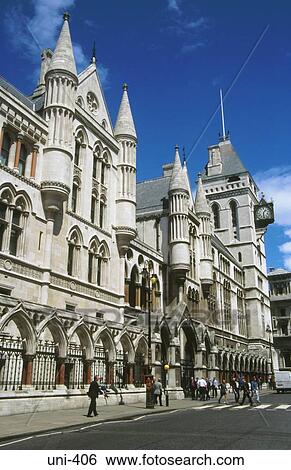 Gothic Revival Law Courts London UK View Large Photo Image Stock Photograph - Gothic Revival Law Courts London UK. Fotosearch