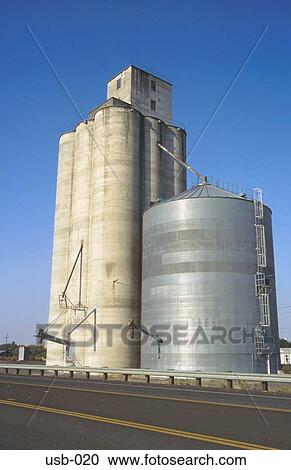 Grain Silos Oregon View Large Photo Image Stock Image - Grain Silos Oregon. Fotosearch