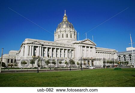 Stock Image - Greek Revival City Hall San Francisco USA. Fotosearch