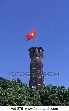 Stock Photograph - Hanoi Flag Tower Vietnam. Fotosearch