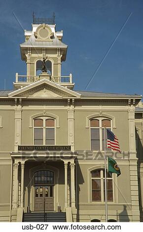 Stock Photo - Historic Courthouse Dayton Washington State USA. Fotosearch