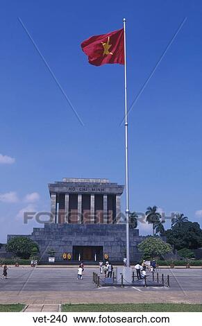 Stock Image - Ho Chi Minh Mausoleum Hanoi Vietnam. Fotosearch