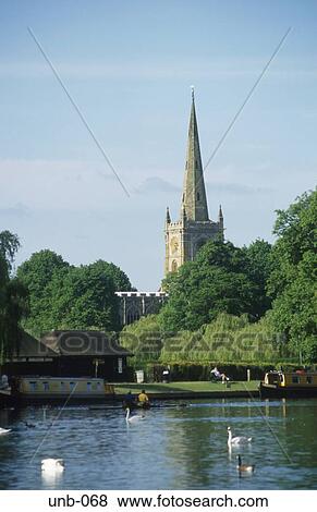 Stock Photo - Holy Trinity Church Stratford upon Avon Warwickshire UK. Fotosearch