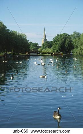 Stock Photo - Holy Trinity Church Stratford upon Avon Warwickshire UK. Fotosearch