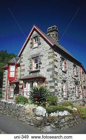 House in Village Wales UK View Large Photo Image Stock Photo - House in Village Wales UK. Fotosearch