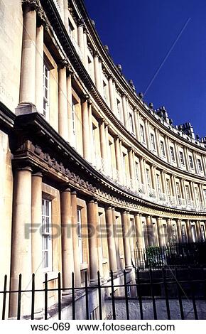 Houses The Circus Bath UK View Large Photo Image Stock Photo - Houses The Circus Bath UK. Fotosearch