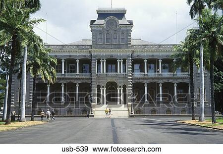 Iolani Palace Oahu Hawaii USA View Large Photo Image Stock Photo - Iolani Palace Oahu Hawaii USA. Fotosearch