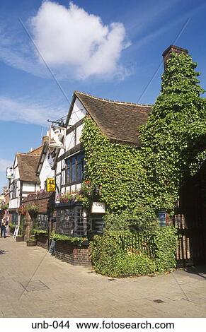 Picture - Ivy Covered Building Stratford upon Avon Warwickshire UK. Fotosearch