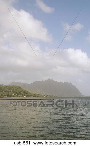 Kualoa point Koolau Mountain Range Oahu Hawaii USA View Large Photo Image Stock Image - Kualoa point Koolau Mountain Range Oahu Hawaii USA. Fotosearch