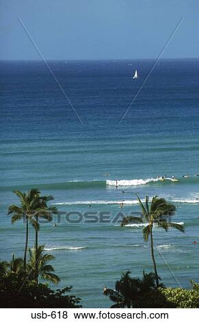 Kuhio Beach Oahu Hawaii USA View Large Photo Image Stock Photo - Kuhio Beach Oahu Hawaii USA. Fotosearch
