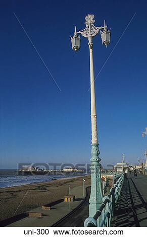 Lamppost on Promenade Brighton UK View Large Photo Image Stock Image - Lamppost on Promenade Brighton UK. Fotosearch