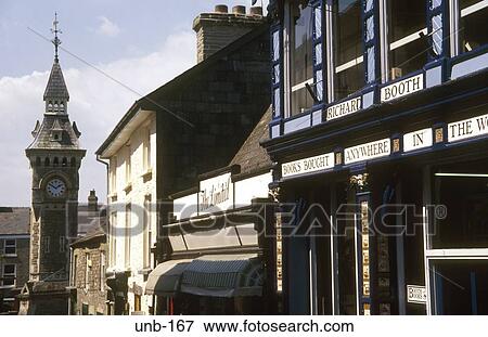 Lion Street Hay on Wye Wales UK View Large Photo Image Stock Photo - Lion Street Hay on Wye Wales UK. Fotosearch