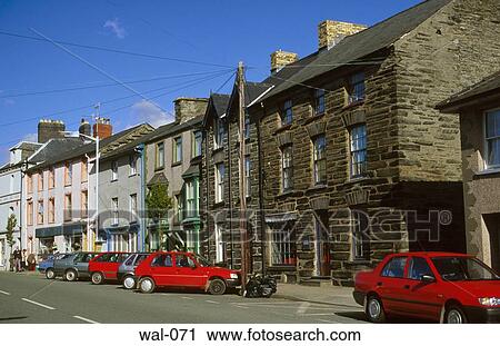 Machynlleath Street Wales View Large Photo Image Stock Image - Machynlleath Street Wales. Fotosearch