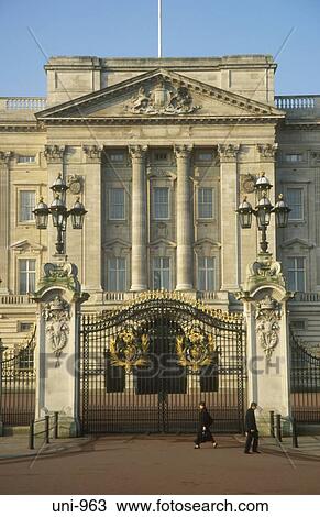 Main Gates Buckingham Palace London UK View Large Photo Image Stock Image - Main Gates Buckingham Palace London UK. Fotosearch