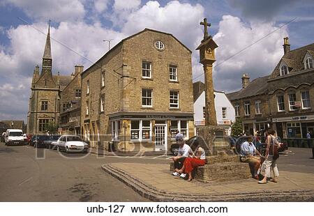 Market Cross and Town Hall Stow on the Wold Gloucestershire UK View Large Photo Image Stock Photo - Market Cross and Town Hall Stow on the Wold Gloucestershire UK. Fotosearch
