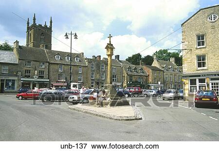 Market Cross and Town Hall Stow on the Wold Gloucestershire UK View Large Photo Image Stock Photo - Market Cross and Town Hall Stow on the Wold Gloucestershire UK. Fotosearch