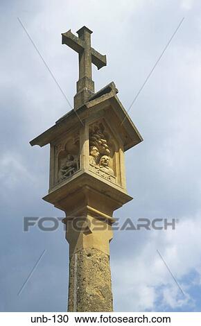 Market Cross Stow on the Wold Gloucestershire UK View Large Photo Image Stock Image - Market Cross Stow on the Wold Gloucestershire UK. Fotosearch