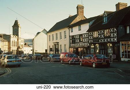 Market Square Welshpool Wales View Large Photo Image Stock Image - Market Square Welshpool Wales. Fotosearch