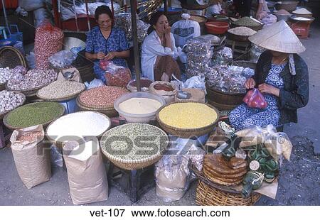 Stock Photo - Market Stall Dong Ba Hue Vietnam. Fotosearch