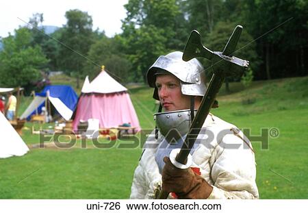 Medieval Battle Reenactor with War Hammer View Large Photo Image Stock Photograph - Medieval Battle Reenactor with War Hammer. Fotosearch