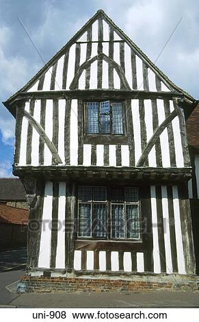 Medieval Timber Framed Building Lavenham UK View Large Photo Image Stock Photo - Medieval Timber Framed Building Lavenham UK. Fotosearch