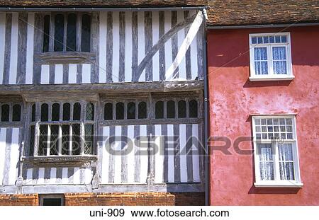 Stock Photo - Medieval Wallscape Lavenham UK. Fotosearch