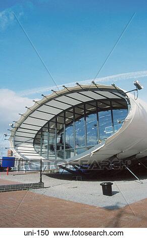 Modern Visitors Centre Cardiff Bay Wales UK View Large Photo Image Stock Image - Modern Visitors Centre Cardiff Bay Wales UK. Fotosearch