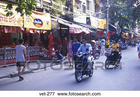 Mopeds Hanoi Vietnam View Large Photo Image Stock Photo - Mopeds Hanoi Vietnam. Fotosearch