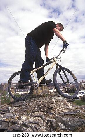 Mountain Biking Aberystwyth Wales UK View Large Photo Image Stock Photo - Mountain Biking Aberystwyth Wales UK. Fotosearch