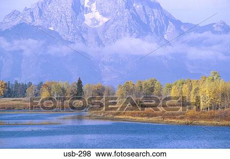 Mountains Woods and River Grand Teton Park USA View Large Photo Image Stock Photo - Mountains Woods and River Grand Teton Park USA. Fotosearch