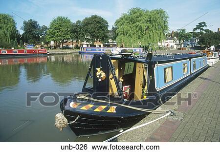 Stock Photograph - Narrowboat Stratford upon Avon Warwickshire UK. Fotosearch