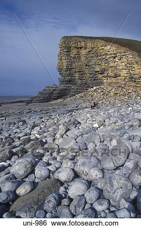 Nash Point Wales UK View Large Photo Image Stock Photograph - Nash Point Wales UK. Fotosearch